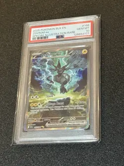PSA 10 GEM 2025 ZEKROM ex SIR Pokemon ZEKROM Blk Special Illustration Rare #166 - Image 2
