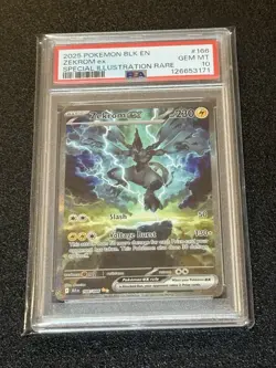 PSA 10 GEM 2025 ZEKROM ex SIR Pokemon ZEKROM Blk Special Illustration Rare #166 - Image 3
