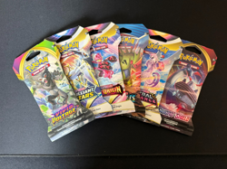 Pokemon Bundle - Sword & Sheild - Six (6) Sleeved Blister Packs Factory Sealed - Image 1