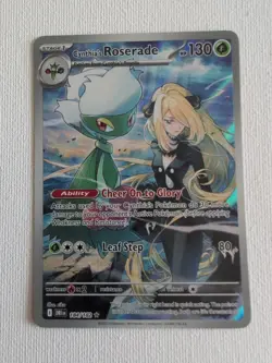 Cynthia's Roserade - 184/182 - Pokemon Destined Rivals Illustration Rare NM - Image 1
