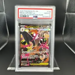 2025 Pokemon Phantasmal Flames Mega Lopunny #128 SIR EN Graded PSA 10 - Image 1