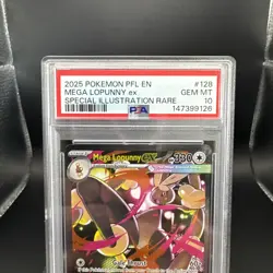 2025 Pokemon Phantasmal Flames Mega Lopunny #128 SIR EN Graded PSA 10 - Image 2