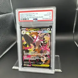 2025 Pokemon Phantasmal Flames Mega Lopunny #128 SIR EN Graded PSA 10 - Image 5