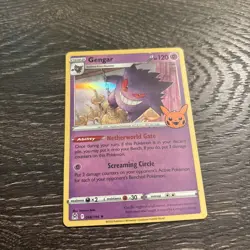 Pokemon Pumpkin Stamped Gengar Holo NM Trick Or Trade Booster - Image 1