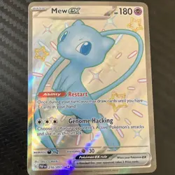 Pokemon Mew ex 216/091 SV: Paldean Fates Shiny Ultra Rare Full Art Holo - Image 1