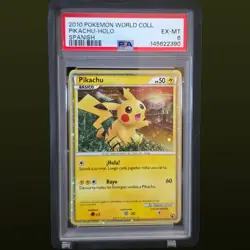2010 POKEMON WORLD COLLECTION SPANISH PIKACHU HOLO PSA 6 - Image 1