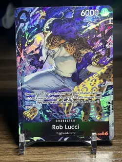 One Piece TCG Rob Lucci SR Foil Alternate Art Egghead/CPO EB04-048 OP15 - Image 1