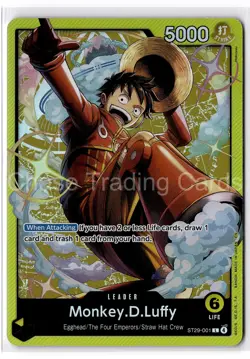 Monkey D Luffy ST29-001 Leader Starter Deck 29 One Piece Mint NM - Image 1