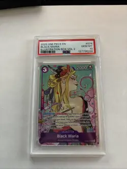 2025 One Piece EN Black Maria Illustration Box Vol 2 #074 PSA 10 GEM MT - Image 1