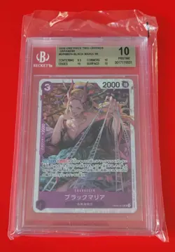 BGS 10 2024 ONE PIECE JAPANESE TWO LEGENDS OP08-074 SR BLACK MARIA US SELLER - Image 1