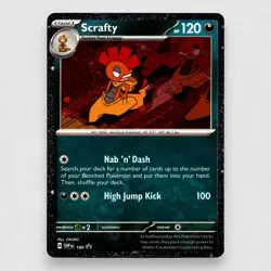 Scrafty (Cosmos Holo) 188 SV: Scarlet & Violet Promo Cards Holo Pokemon TCG NM - Image 1