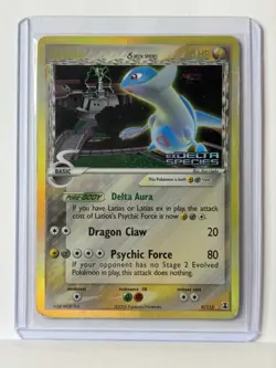 Latios 9/113 EX Delta Species Reverse Holo Stamped Pokemon MP- BONUS free card - Image 1