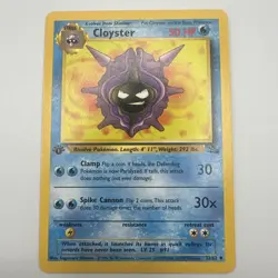 Cloyster 32/62 Uncommon 1st Edition Pokemon Card NM - Image 2