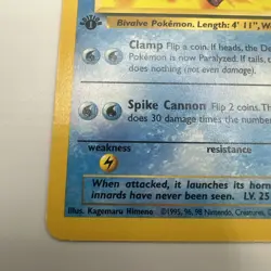 Cloyster 32/62 Uncommon 1st Edition Pokemon Card NM - Image 3