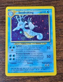 Pokemon TCG Card German Holo Rare Neo Genesis Kingdra Seedraking 8/111 - Image 1
