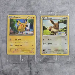 Pokemon Sealed Build A Bear Promo Eevee And Pikachu 63/98 20/108 Cards - Image 1