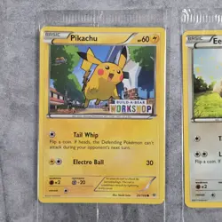 Pokemon Sealed Build A Bear Promo Eevee And Pikachu 63/98 20/108 Cards - Image 3