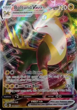 104/264 BOLTUND VMAX ULTRA RARE FUSION STRIKE POKEMON CARD - Image 1