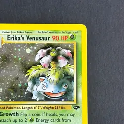 Erika's Venusaur 4/132 Gym Challenge Holo Rare Pokemon Card - Image 3
