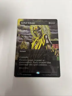 Lethal Scheme Borderless Rainbow Foil Card #2187 MTG - Image 1