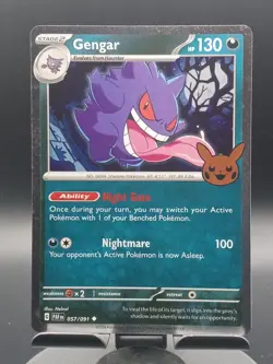 Gengar #57/91 Cosmos Holo Pokemon Card TCG Halloween Trick Or Trade 2024 - Image 1