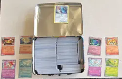 Nintendo Pokemon TCG Card Lot Tin - 9 different sets, 10 UR and IR, ~ 1000 cards - Image 1