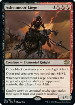 Ashenmoor Liege Double Masters 2022 NM Black Red Rare MAGIC MTG CARD ABUGames - Image 1