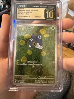 ✨✨ CGC PRISTINE 10 Nymble AR 082/080 Inferno X Pokemon Card - Image 1