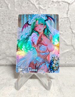 Morrigan Aensland Trading Card Waifu Goddess Story Anime Girl holo Karte Manga - Image 1