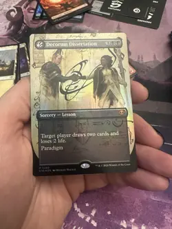 MTG Decorum Dissertation SOS Mythic 0292 Borderless Foil NM Strixhaven Lesson - Image 1
