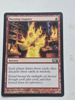 Burning Inquiry Magic 2010 MP MTG - Image 1