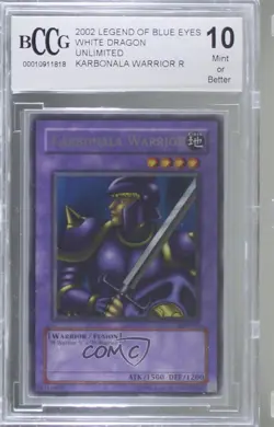Karbonala Warrior YuGiOh Legend of Blue Eyes White Dragon BCCG 10 Mint or Better - Image 1