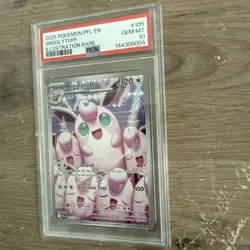 2025 POKEMON PFL EN-PHANTASMAL FLAMES ILLUSTRATION RARE #105 WIGGLYTUFF PSA 10 - Image 2