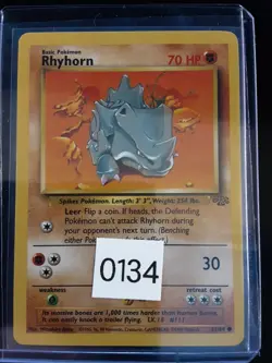 Pokemon Rhyhorn Jungle Set 61/64 Vintage 1999 WOTC Mint 10 - Image 3