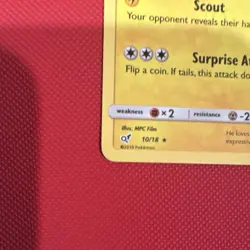 Pokemon Detective Pikachu Holo Rare Card 10/18 Set 2019 Basic 90 HP English - Image 4