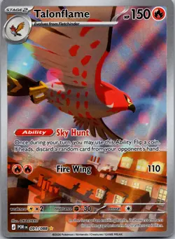 Pokemon Perfect Order Talonflame 91/88 Illustration Rare Holo Card - Image 1