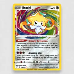 Jirachi 119/185 SWSH04: Vivid Voltage Holo Pokemon Amazing Rare TCG NM - Image 1