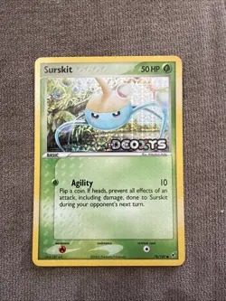 Surskit 78/107 Deoxys Holo Pokemon 2005 - Image 1