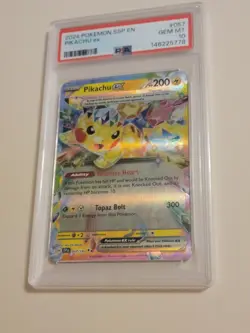 Pikachu Ex - Pokemon Surging Sparks #057 - Gem Mint PSA 10 - Image 1