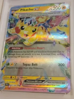 Pikachu Ex - Pokemon Surging Sparks #057 - Gem Mint PSA 10 - Image 3