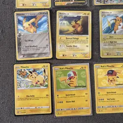 Mixed Pokemon Tcg Pikachu Trading Lot. Ash’s Pikachu Ect - Image 2