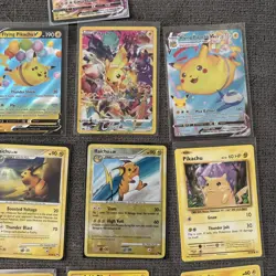 Mixed Pokemon Tcg Pikachu Trading Lot. Ash’s Pikachu Ect - Image 4