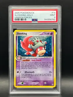 2005 Pokemon EX Unseen Forces -Slowking 14/115 -HOLO RARE- PSA Mint 9 - Image 2