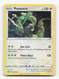 Pokemon TCG - Rayquaza SWSH029 Near Mint Holo Promo Sword & Shield Promo - Image 1