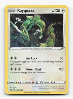 Pokemon TCG - Rayquaza SWSH029 Near Mint Holo Promo Sword & Shield Promo - Image 1