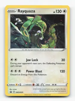 Pokemon TCG - Rayquaza SWSH029 Near Mint Holo Promo Sword & Shield Promo - Image 1