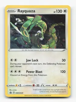 Pokemon TCG - Rayquaza SWSH029 Near Mint Holo Promo Sword & Shield Promo - Image 1