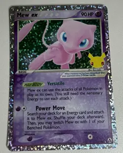 Pokemon Mew EX TCG Holo Rare Card 88/92 Celebrations Classic Collection NM - Image 1