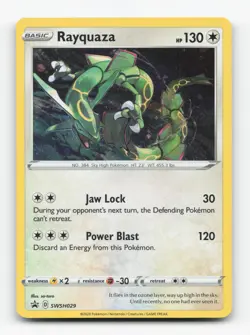 Pokemon TCG - Rayquaza SWSH029 Near Mint Holo Promo Sword & Shield Promo - Image 1