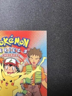 Series 3 Checklist Pokemon TV Animation - Non Holo - Blue Logo - Topps Pokemon - Image 3